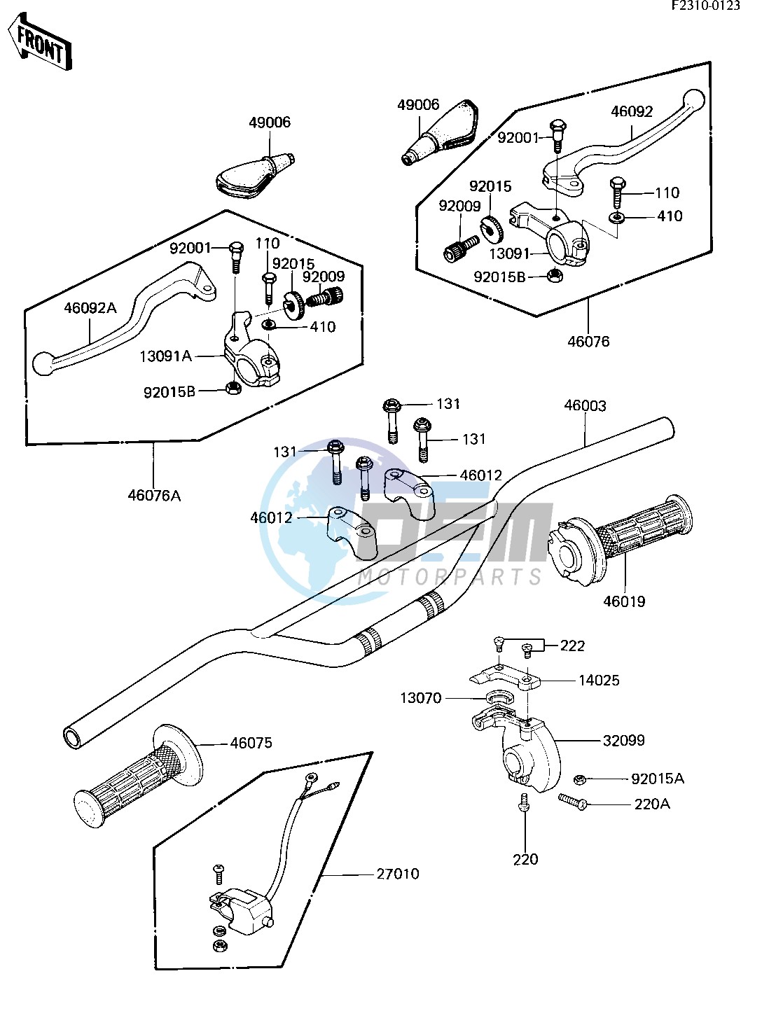 HANDLEBAR -- 82 KX80-C2- -