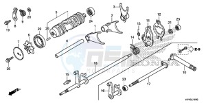 TRX420FMD TRX420 Europe Direct - (ED) drawing GEARSHIFT FORK