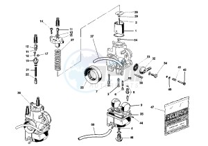 MITO EV 6 MARCE 125 drawing CARBURETOR