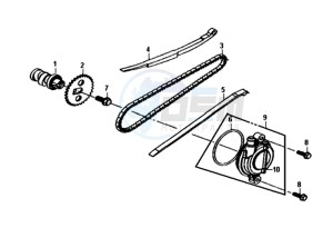 JET 4 50cc (L8) EU EURO4 drawing CHAIN / CHAIN TENSIONER  / CHAIN.