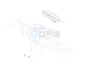 GTS 300 HPE 4T-4V IE ABS E4 (NAFTA) drawing Meter combination - Cruscotto