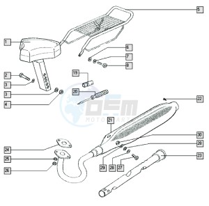 LUXE_25_Y-K2 50 Y-K2 drawing Seat-carrier-exhaust