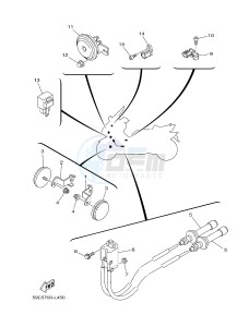 XP500A T-MAX T-MAX 500 (59CD) drawing ELECTRICAL 2