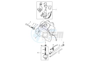 YQ AEROX R 50 drawing FUEL TANK