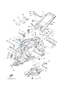 YFZ450R YFZ45YSXG (1TDN) drawing FRAME