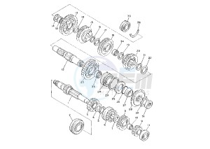 XJR 1200 drawing TRANSMISSION