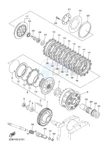 XVS1300CU XVS1300 CUSTOM (2SS1) drawing CLUTCH