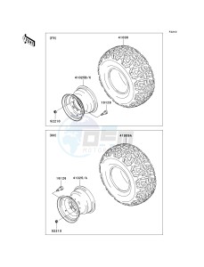 KAF 400 A [MULE 610 4X4] (A6F-AF) A6F drawing WHEELS_TIRES