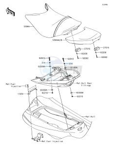 JET SKI ULTRA 310R JT1500NEF EU drawing Seat