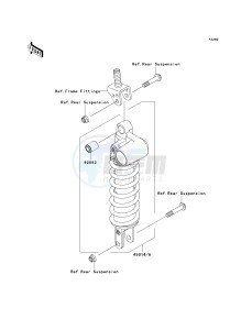 ZX 1000 D [NINJA ZX-10R] (D6F-D7FA) D7FA drawing SHOCK ABSORBER-- S- -