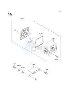 KAF 300 B [MULE 500] (B1-B2) [MULE 500] drawing TAILLIGHT-- S- -