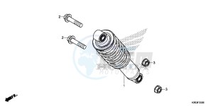 MSX125F MSX125 UK - (E) drawing REAR CUSHION