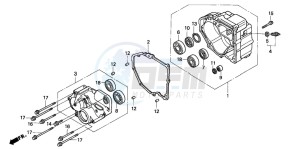 ST1100P drawing REAR CASE