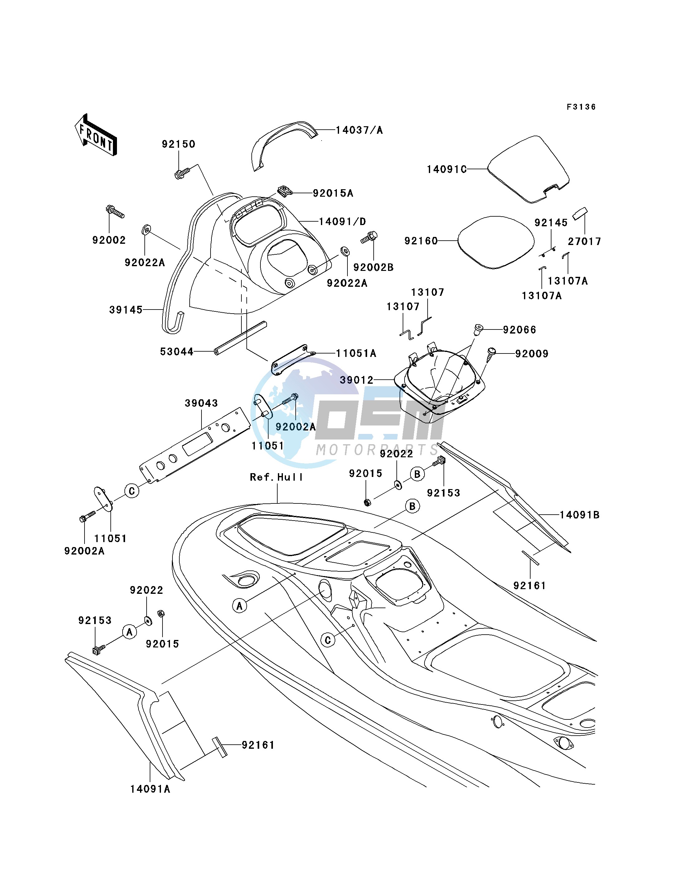 HULL MIDDLE FITTINGS