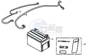 SYMPHONY ST 125I (XB12W2-EU) (E4) (L7-M0) drawing BATTERY / TOOL KIT