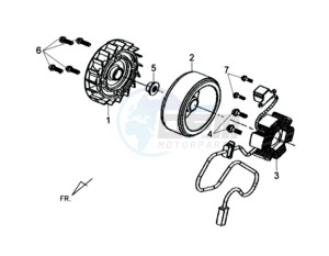 SYMPHONY SR50 drawing MAGNETO / FLYWHEEL