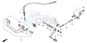 VT1100C2 drawing CHANGE PEDAL