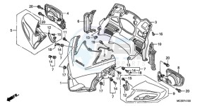 ST1300A9 Korea - (KO / ABS MME) drawing UPPER COWL