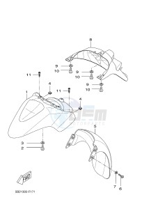 VP250 X-CITY (5B2C 5B2C 5B2C) drawing FENDER