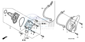 CBR1000RR9 Europe Direct - (ED / TRI) drawing WATER PUMP