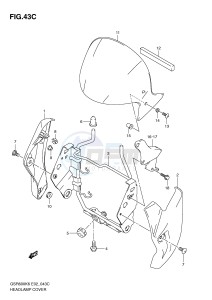 GSR600 (E2) drawing HEADLAMP COVER (MODEL L0)