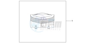 VT750CA9 Australia - (U / MME SPC) drawing LEATHER TOPCASE (FRINGED)