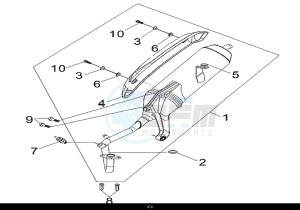 MIO 115 (FS11W1-EU) (L7-M0) drawing EXH. MUFFLER ASSY