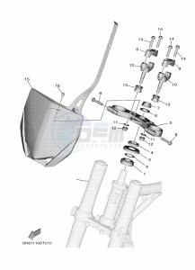 YZ65 (BR8M) drawing STEERING