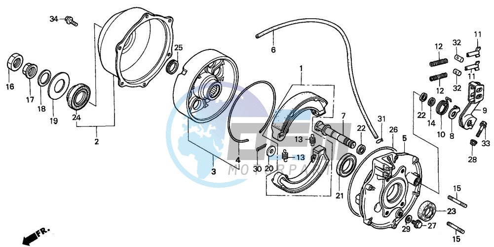 REAR BRAKE PANEL