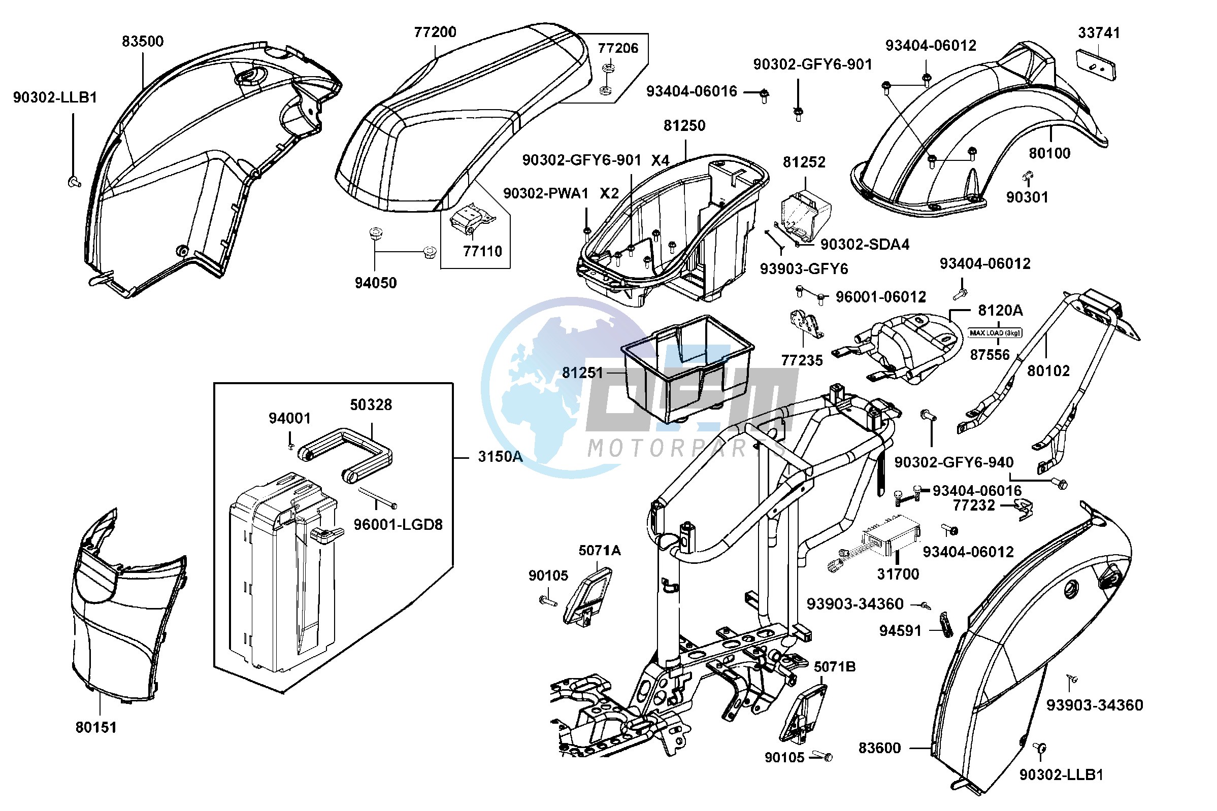 Body Cover - Luggage  Box