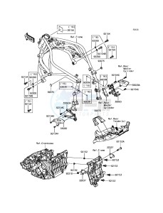 NINJA H2R ZX1000PFF EU drawing Frame Fittings