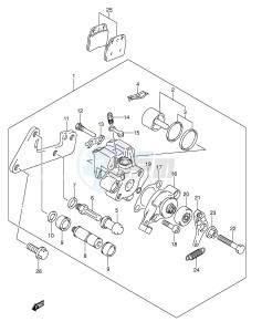 LT-Z400 (E19) drawing REAR CALIPER