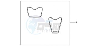 CBR1000RA9 Korea - (KO / ABS) drawing RACING STICKERSSET