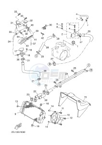 YP125RA (ABS) X-MAX 250 ABS (2DL3) drawing RADIATOR & HOSE