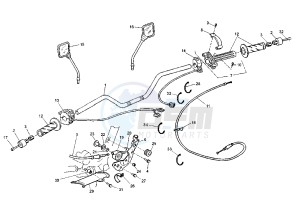 GRAND CANYON 900 drawing HANDLEBAR-CONTROLS