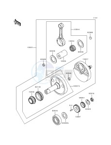 KL 650 B [TENGAI] (B2-B3) [TENGAI] drawing CRANKSHAFT