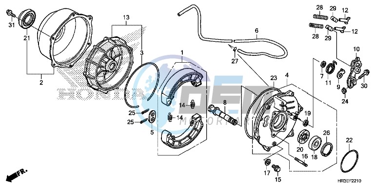 REAR BRAKE PANEL