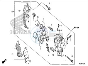 CB1100CAH UK - (E) drawing CYLINDER HEAD