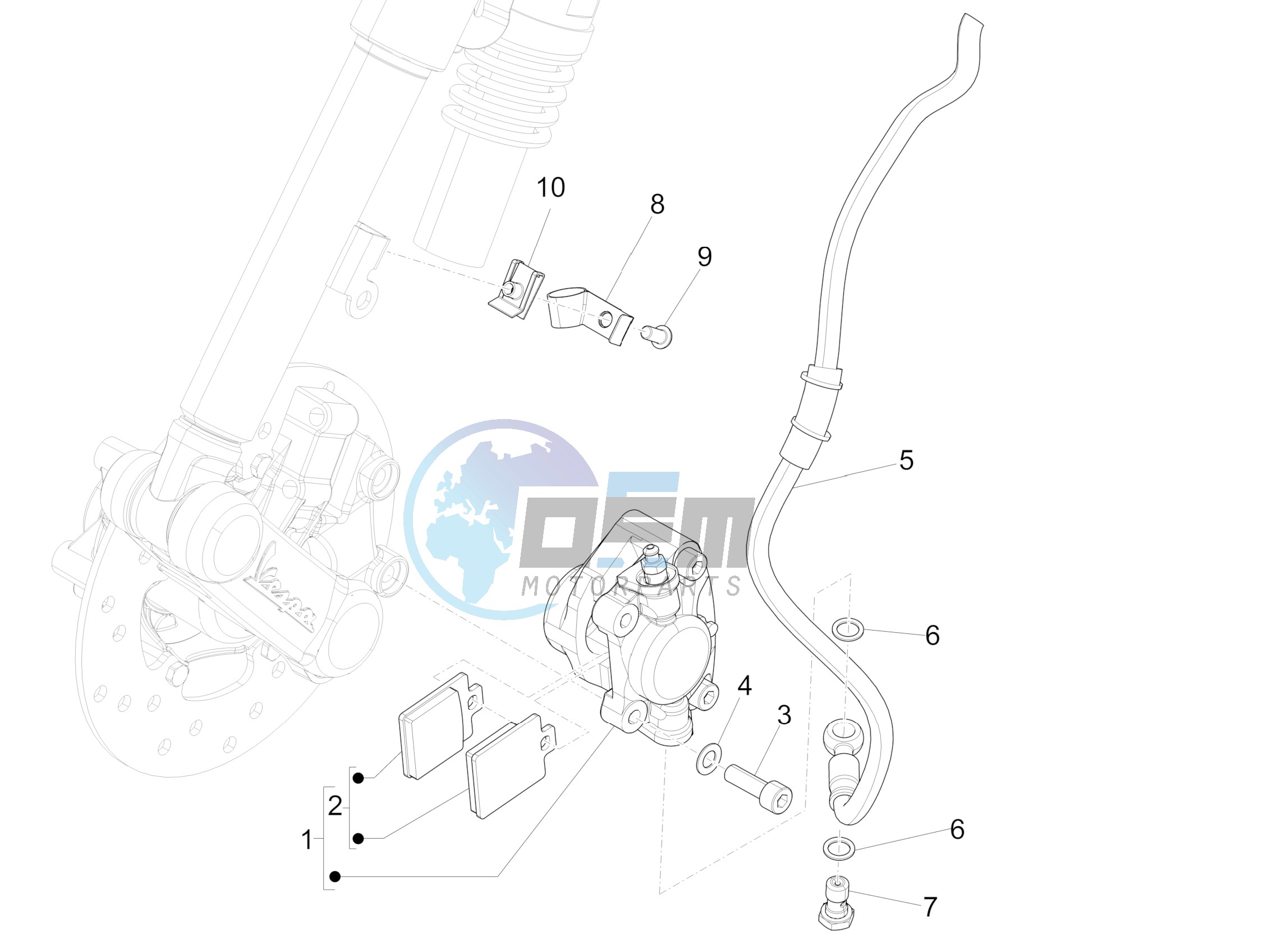 Brakes pipes - Calipers