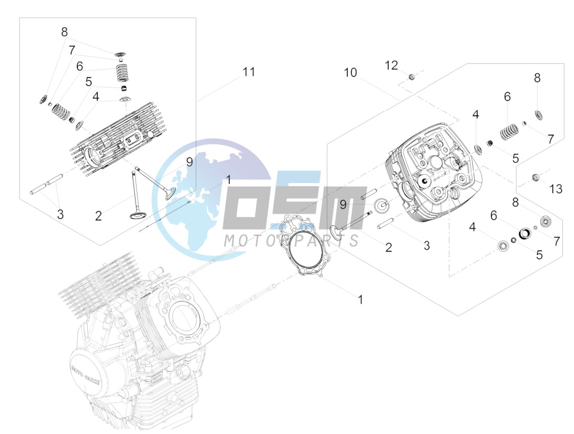 Cylinder head - valves