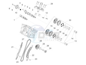 ETV Caponord 1200 USA USA drawing Rear cylinder timing system