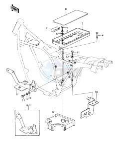 KZ 1300 A (A1-A3) drawing BATTERY CASE_ELECTRO BRACKET