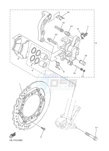 YZ450F (1SL5 1SL6 1SL7 1SL8) drawing FRONT BRAKE CALIPER