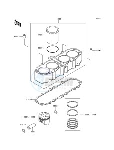 ZX 600 E [NINJA ZX-6] (E4-E6) [NINJA ZX-6] drawing CYLINDER_PISTON-- S- -