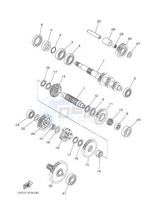 YXM700ES YXM70VPSF VIKING (1XPX) drawing TRANSMISSION