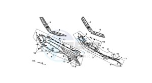 MAXSYM 400 EFI drawing FOOTREST / FRAME COWLING