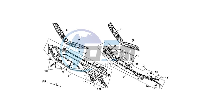 FOOTREST / FRAME COWLING