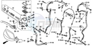 XL700VA9 France - (F / ABS CMF SPC) drawing FR. BRAKE MASTER CYLINDER (ABS)