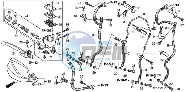 FR. BRAKE MASTER CYLINDER (ABS)