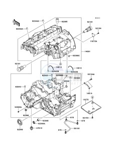 Z1000SX ZX1000GBF FR GB XX (EU ME A(FRICA) drawing Crankcase